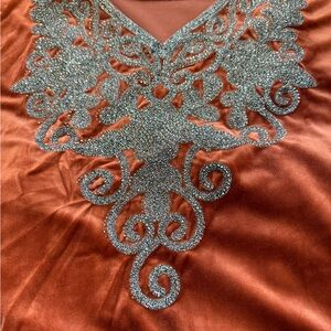 Elegant Embellished Top with Silver Detailing